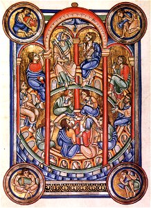 MiracleOfPentecostBertholdMissalPierpontMorganLibraryM710Fol64f