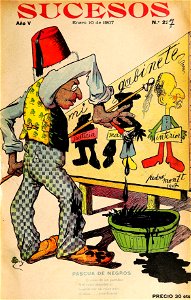 Caricatura de Pedro Montt - 1907