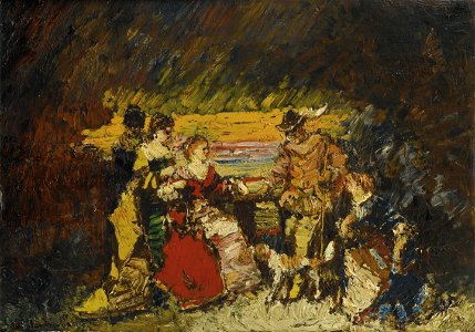 Monticelli - Personnages dans un parc, lot.149