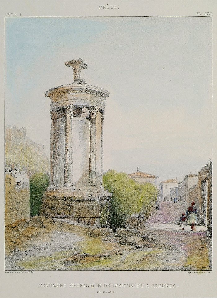 Monument choragique de Lysicrates à Athènes - Rey Etienne - 1867