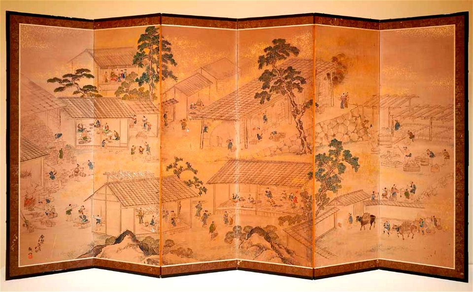 Minzan - activity at a kiln - 2000.164 - Indianapolis Museum of Art