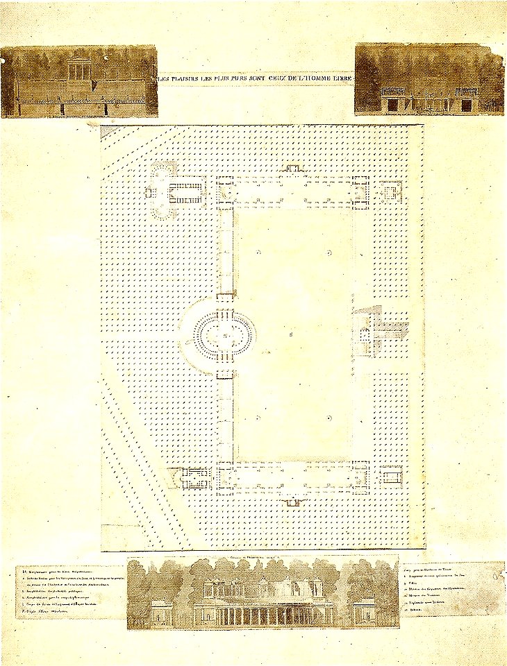 Grandjean de Montigny - Projeto não identificado para a cidade de Paris, França