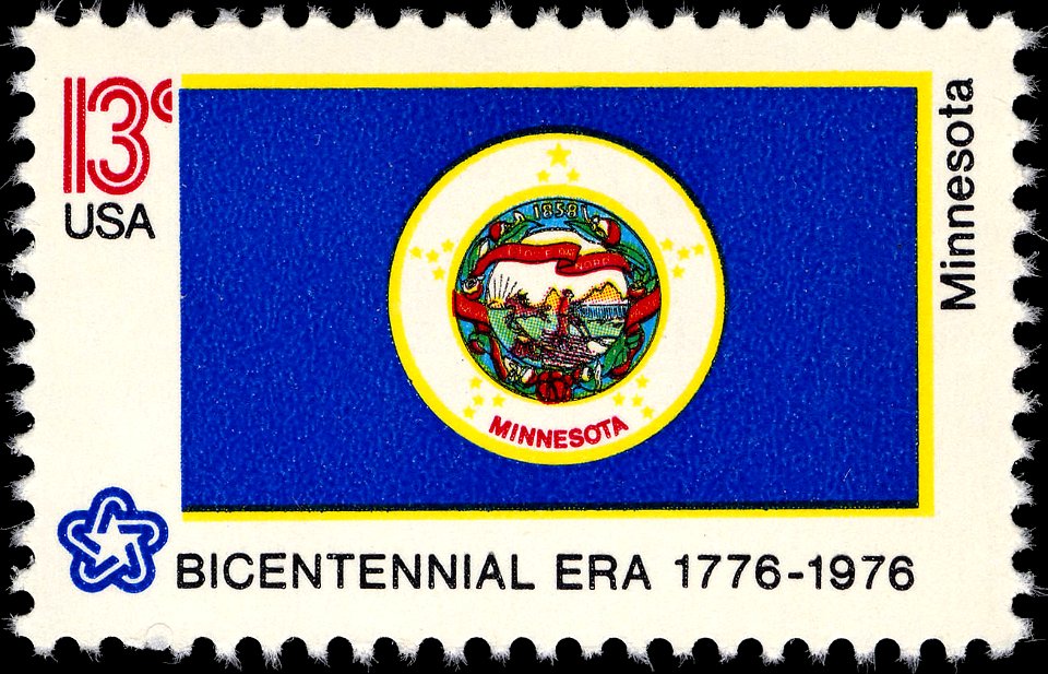 Minnesota Bicentennial 13c 1976 issue