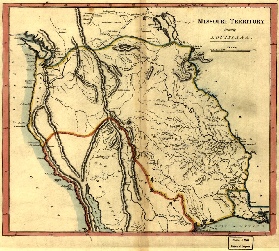 Missouri territory formerly Louisiana. LOC 2001620467
