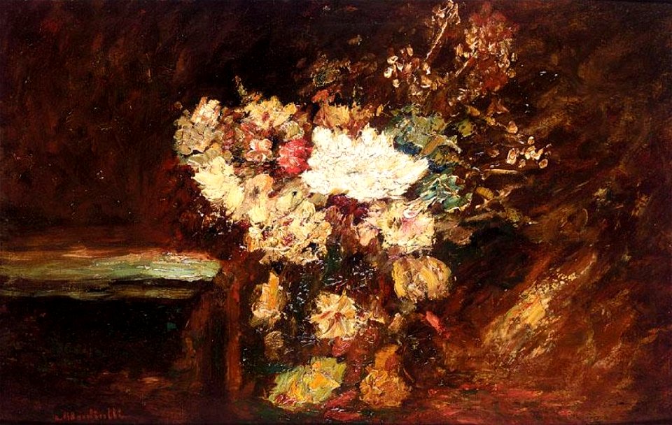 Monticelli - BOUQUET OF FLOWERS, lot.235 (cropped)