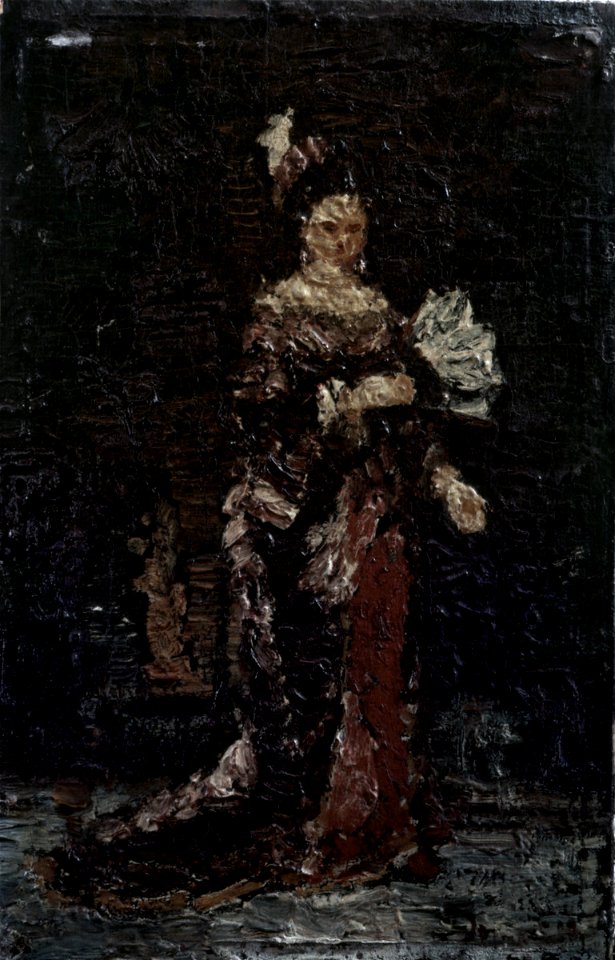 Monticelli - Dame mit Fächer, obj00077133