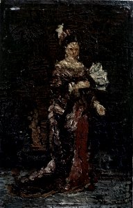 Monticelli - Dame mit Fächer, obj00077133