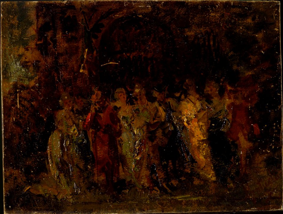 Monticelli - Corteo nunziale, 1880 - 1886, 1862