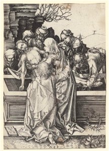 Mise au tombeau - estampe Martin Schongauer