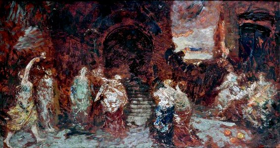 Monticelli - Ladies Playing with Oranges, c.1880, WAG 1128