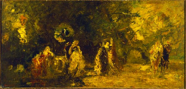 Monticelli - The Halt, 1866, 1383