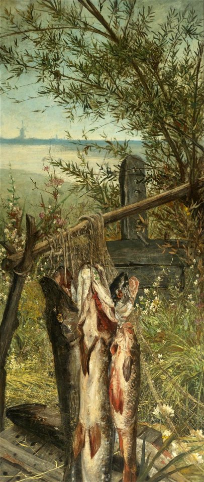 Monticelli - La Chasse, La Pêche A Pair of Paintings, lot.111 (cropped) La Pêche