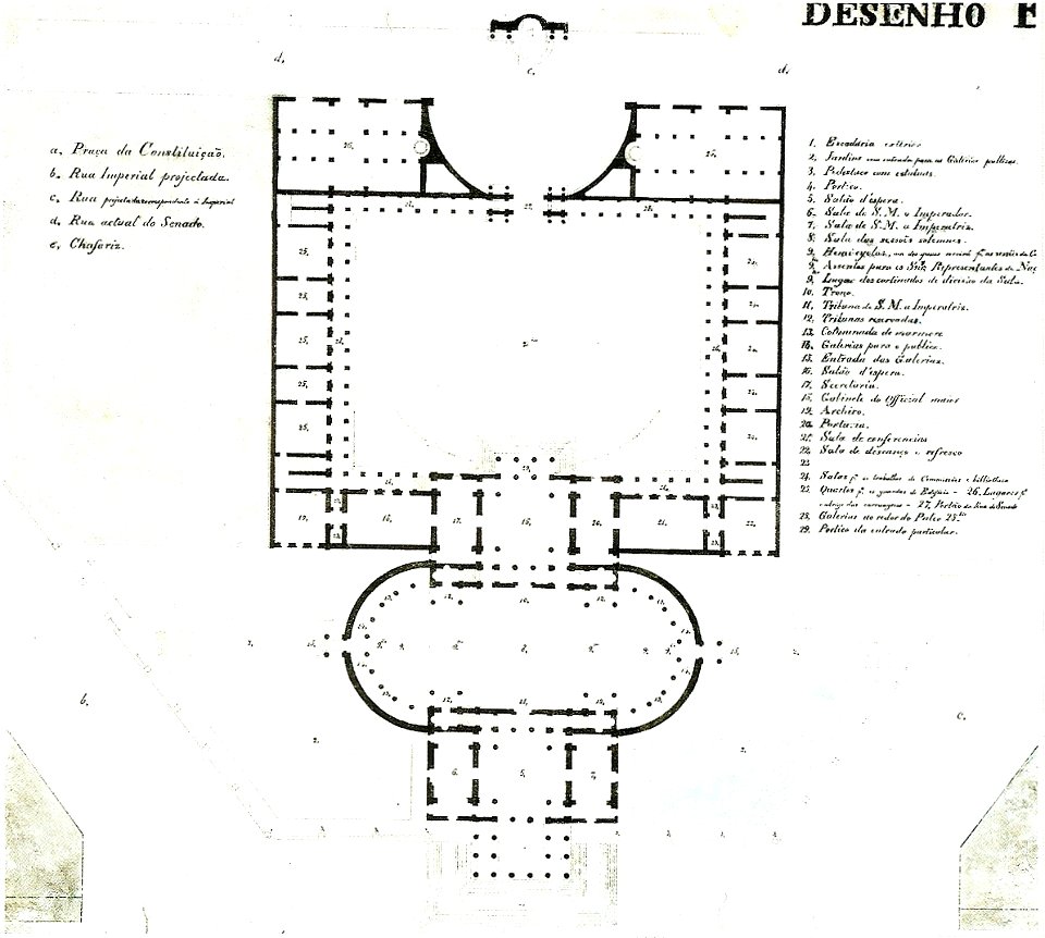 Grandjean de Montigny - Paço do Senado, Rio de Janeiro (planta baixa)