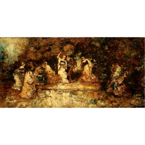 Monticelli - Scene de theatre, lot.153