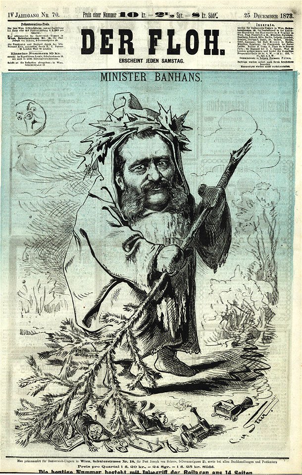 Minister Banhans - Carl Edler von Stur - Der Floh, 1873