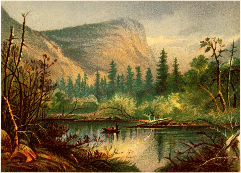 Mirror Lake, Mount Walkins, Yosemite, California 2 (Boston Public Library)