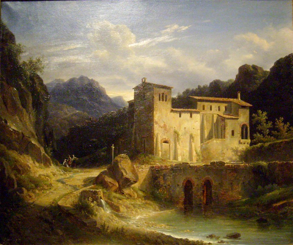 Montvignier, Louis - Vue d un monastere