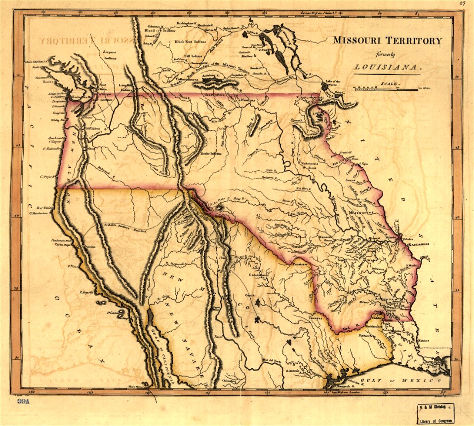 Missouri territory formerly Louisiana. LOC 2001620466