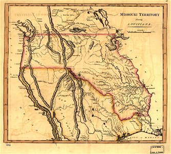 Missouri territory formerly Louisiana. LOC 2001620466. Free illustration for personal and commercial use.