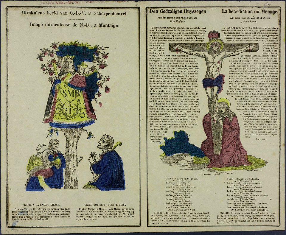 Mirakuleus beeld van O.-L.-V. te Scherpenheuvel-Catchpenny print-Borms 0662