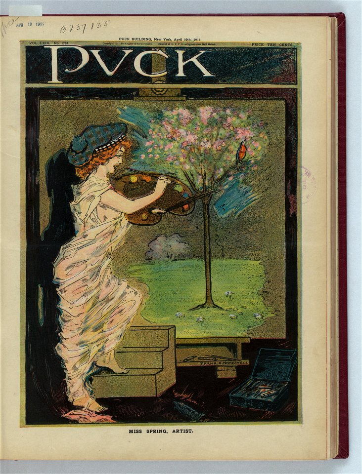 Miss spring, artist - Frank A. Nankivell. LCCN2011648905