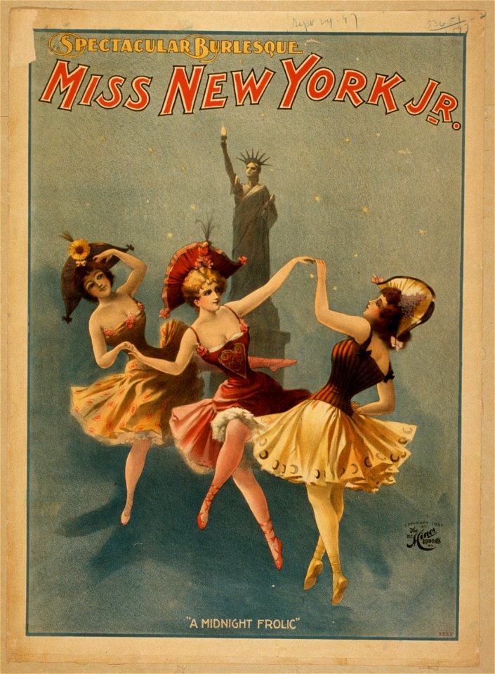 Miss New York Jr. spectacular burlesque. LCCN2014635660