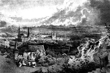 Miskolc panoramic c1840