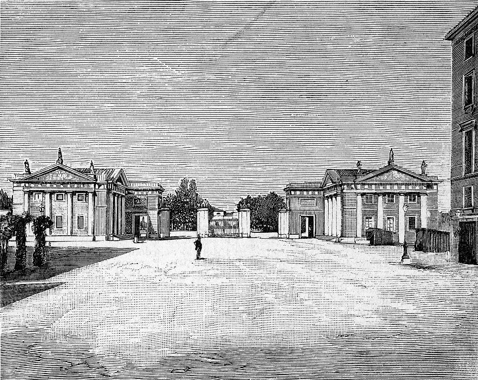 Modena – Barriera Vittorio Emanuele (xilografia)