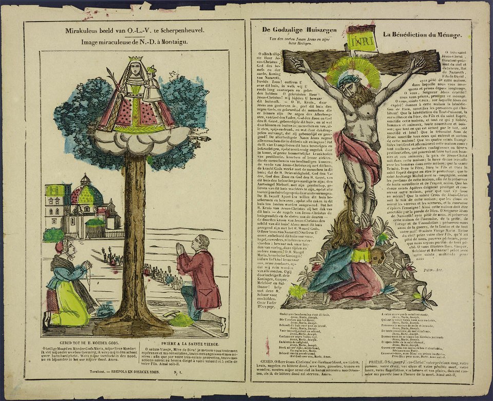 Mirakuleus beeld van O.-L.-V. te Scherpenheuvel-Catchpenny print-Borms 0120