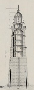 Minot's Ledge Light House. Massachusetts Bay, near Cohasset - drawn by A. Frink ; E. Burrill, lith. LCCN2005687022 (cropped, side view only)