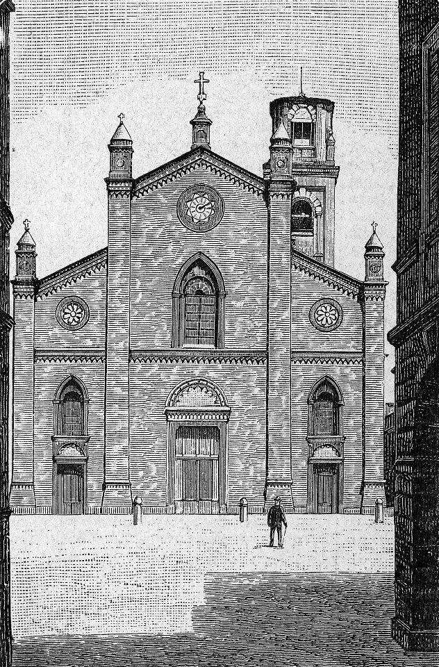Mirandola – Il Duomo (xilografia)