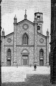 Mirandola – Il Duomo (xilografia)