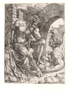 Mocking of Christ etching Gossaert