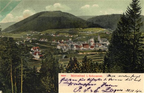 Mitteltal, Baden-Württemberg - Stadtansicht (Zeno Ansichtskarten)