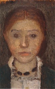 Modersohn-Becker - Selbstbildnis mit Kette - ca1903