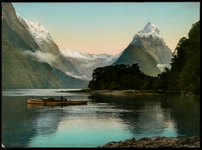 Mitre Peak and Sinbad Gully, Milford Sound LCCN2017658064