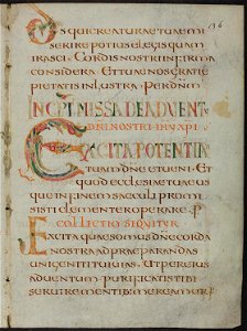 Missale Gallicanum vetus - BAV Pal.lat.493 f36r (incipit missa)