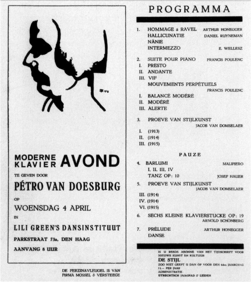 Moderne klavieravond by Pétro van Doesburg