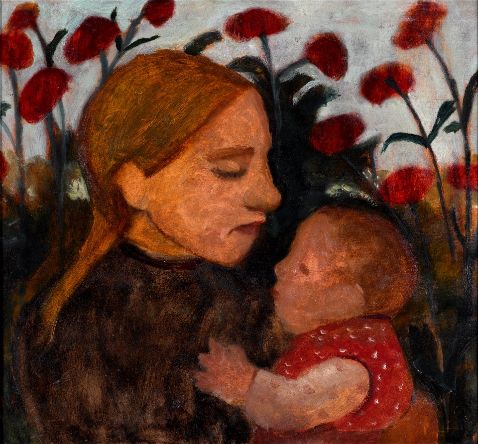 Paula Modersohn-Becker - Mädchen mit Kleinkind (1902)
