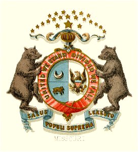 Missouri state coat of arms (illustrated, 1876)
