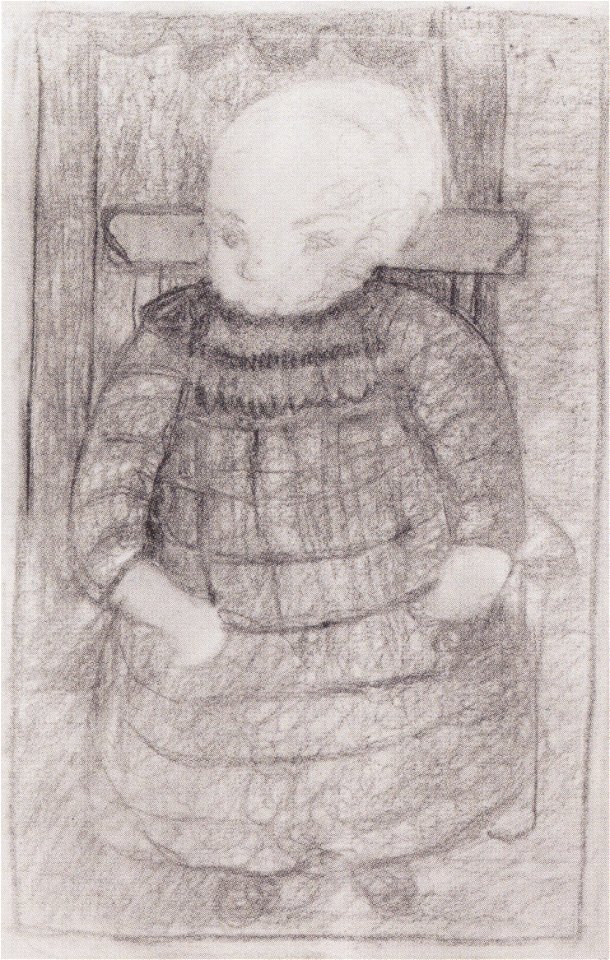 Modersohn-Becker - Sitzendes Kind im Lehnstuhl