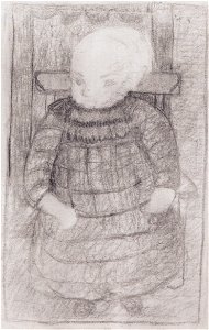Modersohn-Becker - Sitzendes Kind im Lehnstuhl