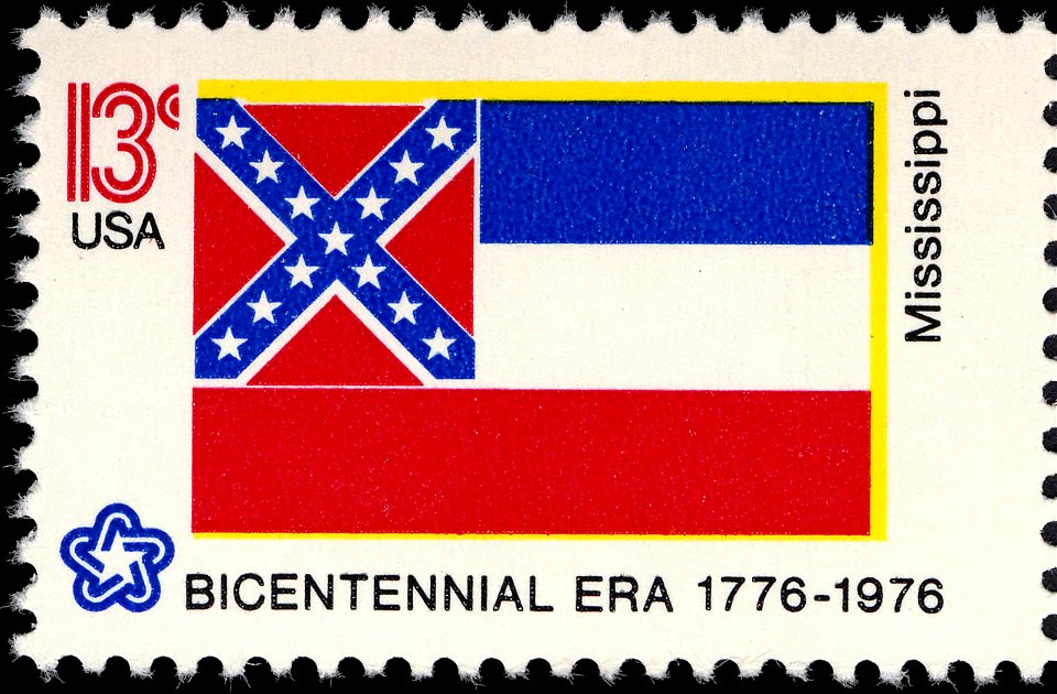 Mississippi Bicentennial 13c 1976 issue