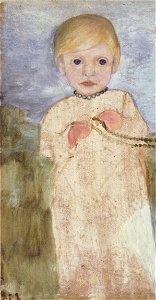 Modersohn-Becker - Mieke Vogeler mit Perlenkette - 1902