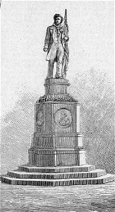 Modena – Monumento a Ciro Menotti (xilografia)