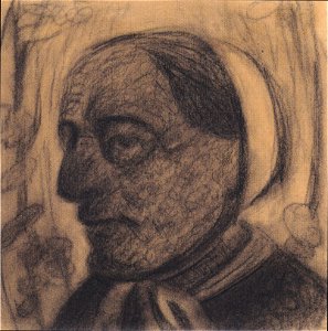 Modersohn-Becker - Brustbild einer Bäuerin mit Haube - 1903-04
