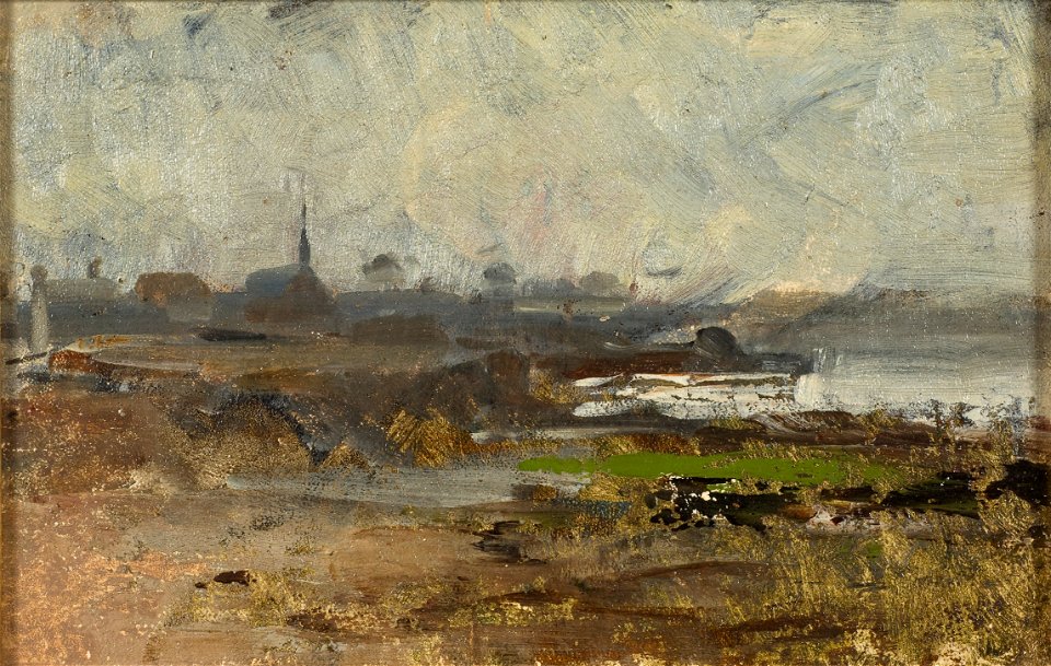 Misty Shore. Study (Emma Löwstädt-Chadwick) - Nationalmuseum - 20668