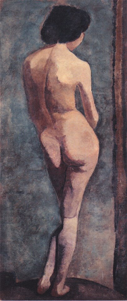 Modersohn-Becker - Stehender weiblicher Rückenakt