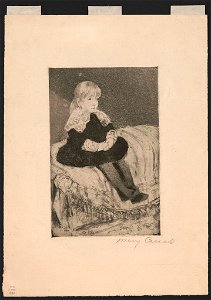 Mlle Luquet seated on a couch) - Mary Cassatt LCCN2015646319