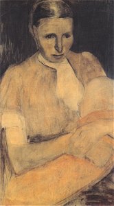 Modersohn-Becker - Bäuerin mit Kind an der Brust